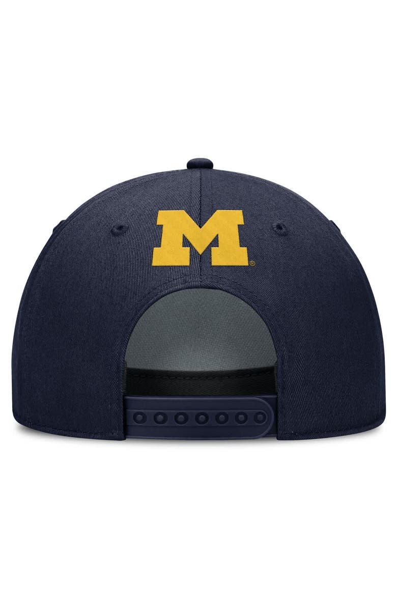 Jordan Brand Men's Jordan Brand Navy Michigan Wolverines Rise Campus Adjustable Hat, Alternate, color, Navy