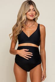 PinkBlush High Waist Maternity Bikini Set