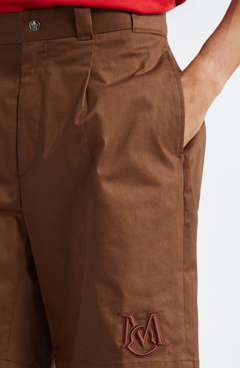 Moncler Stretch Cotton Gabardine Bermuda Shorts, Alternate, color, 