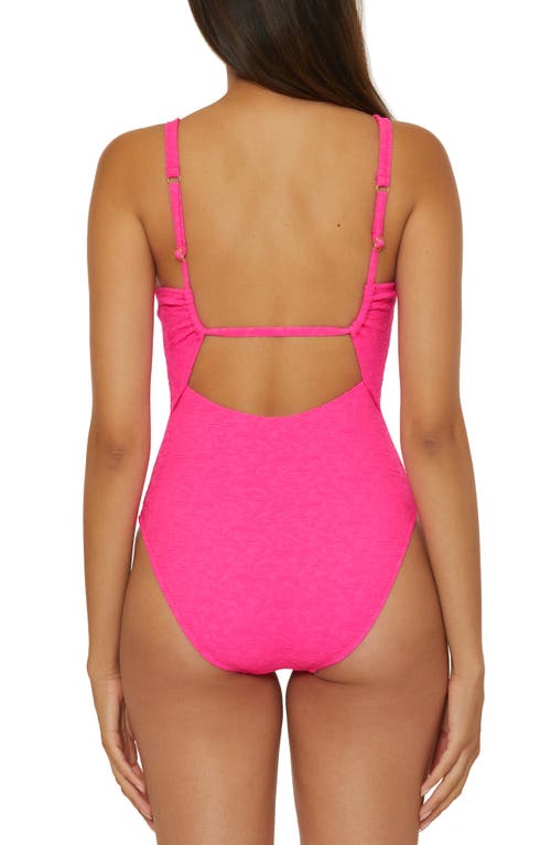 Trina Turk Indio Underwire One-piece Swimsuit In Love All Pink