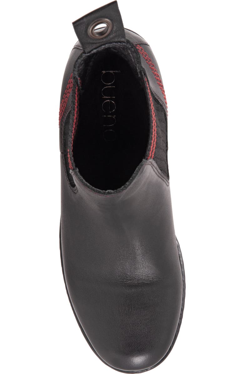 Bueno Florida Chelsea Boot, Alternate, color, Black/ Red Knit