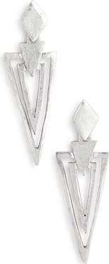 Karine Sultan Pierce Arrow Drop Earrings
