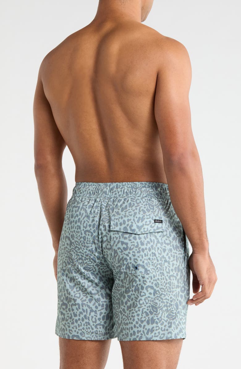 RVCA Men's Barnes Swim Trunks, Alternate, color, Blue Haze