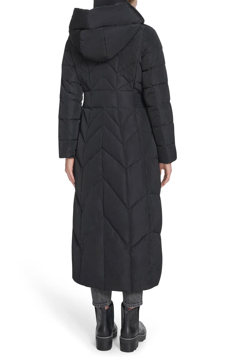 Cole Haan Down Insulated Water Resistant Taffeta Coat, Alternate, color, Black