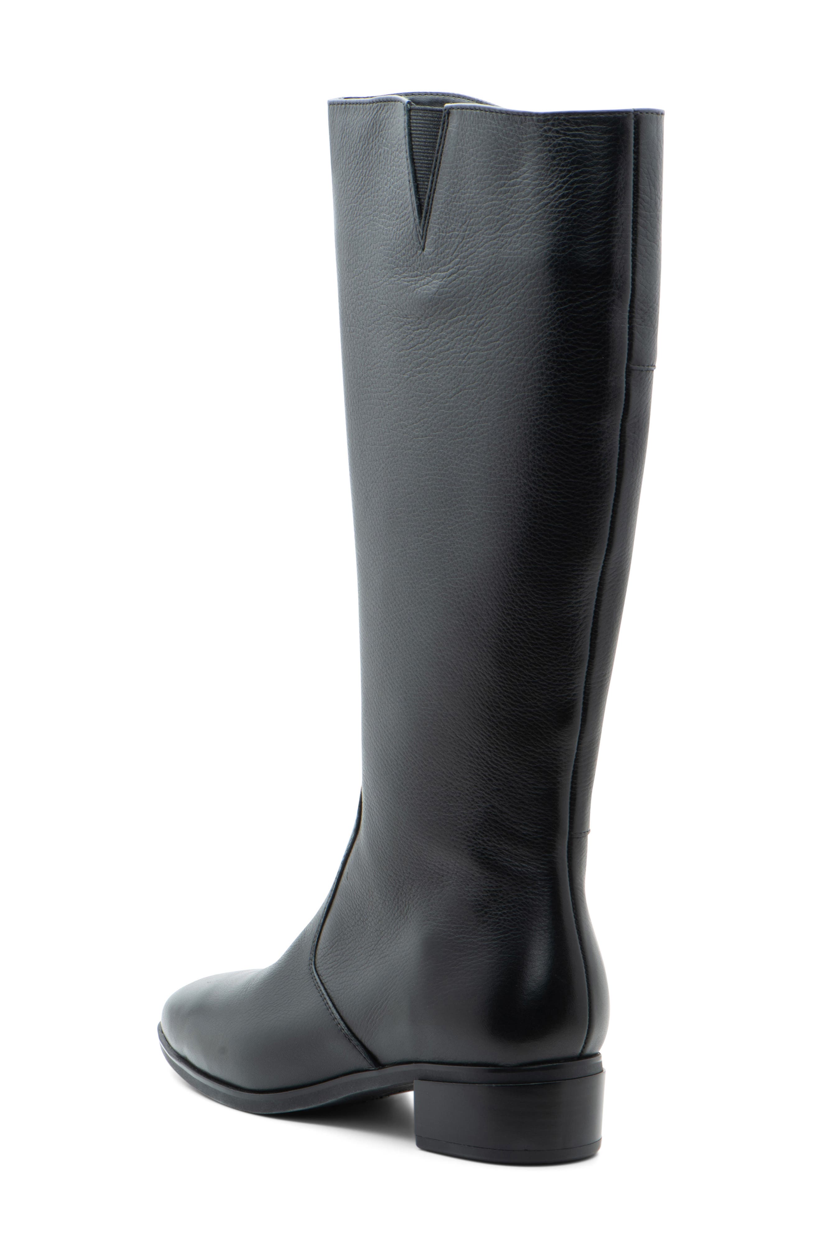 ara Grantham Riding Boot, Alternate, color, Black