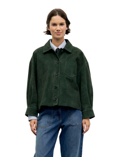 Pia Cropped Suede Jacket