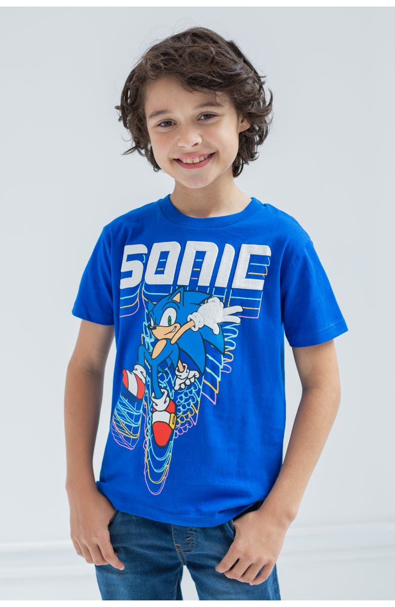 SEGA Sonic the Hedgehog 3-Pack Short Sleeve T-Shirts, Alternate, color, Knuckles / Shadow / Sonic