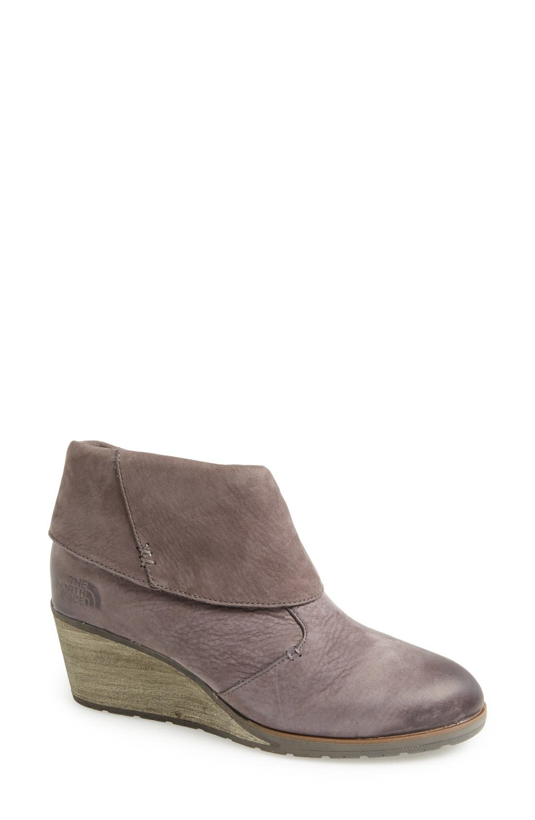 'Bridgeton' Waterproof Wedge Bootie, Main, color, KITTEN GREY