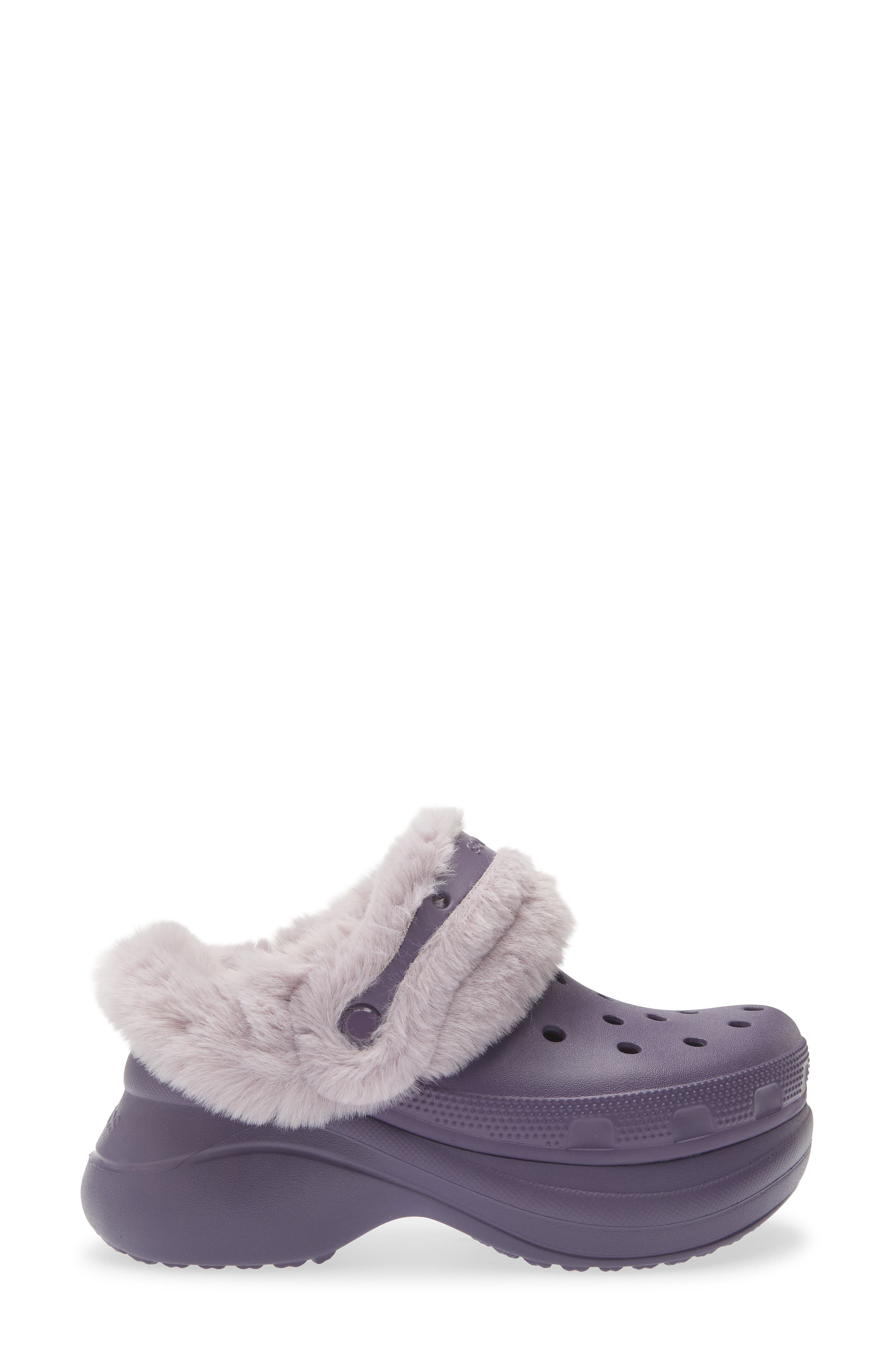 Bae Fleece Lined Platform Clog, Alternate, color, NIGHTSHADE