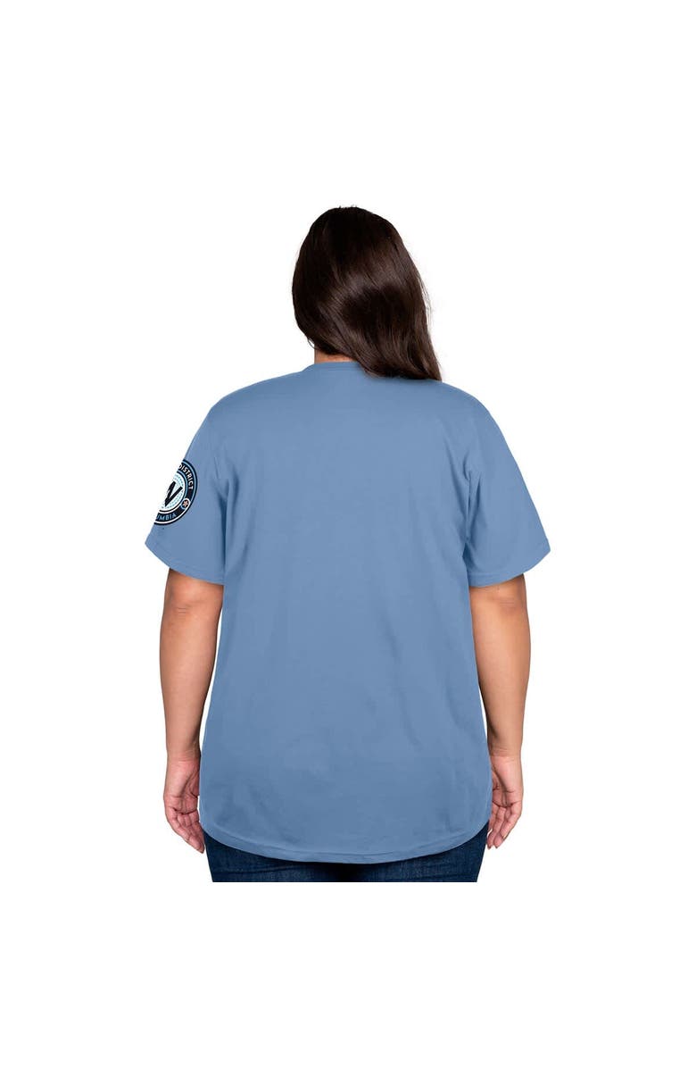 New Era Women's New Era Powder Blue Washington Nationals 2025 City Connect Plus Size T-Shirt, Alternate, color, Powder Blue