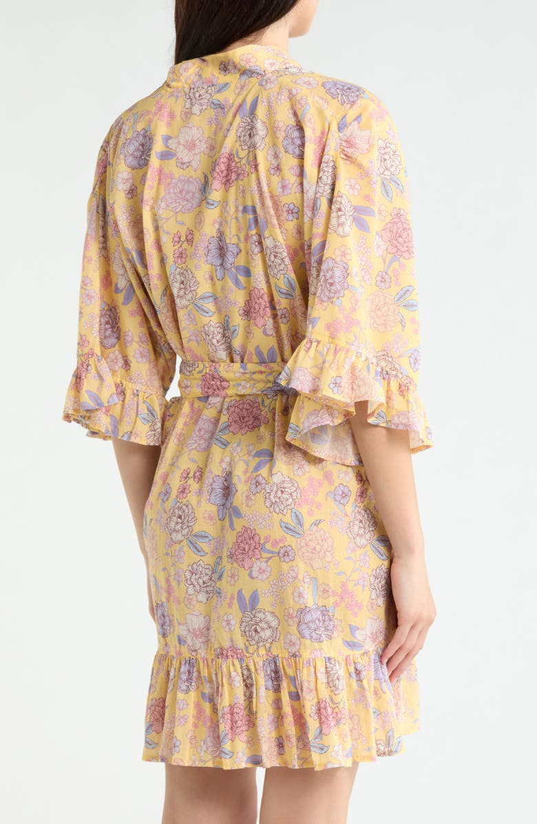 Papinelle Karolina Frill Cotton Robe, Alternate, color, Golden Haze