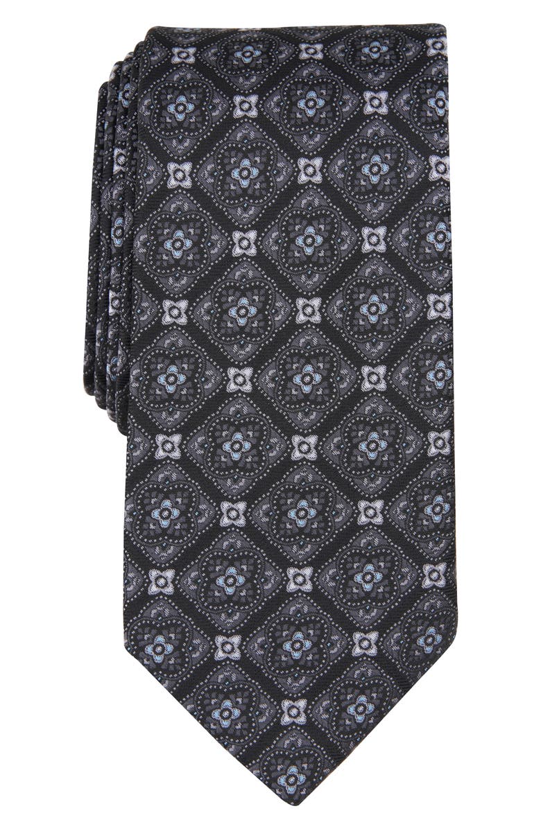 SAVILE ROW CO Flores Medallion Print Tie, Main, color, 