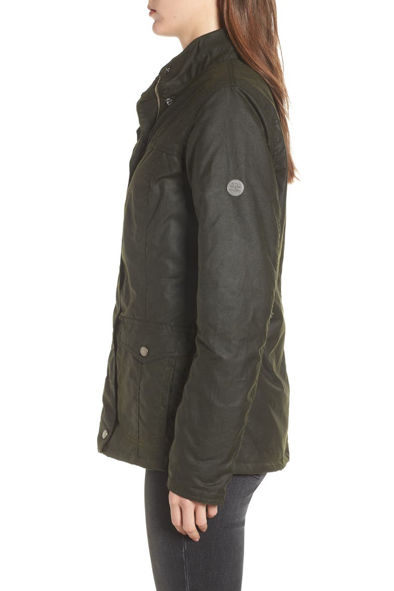 Sandsend Waxed Cotton Utility Jacket, Alternate, color, FERN