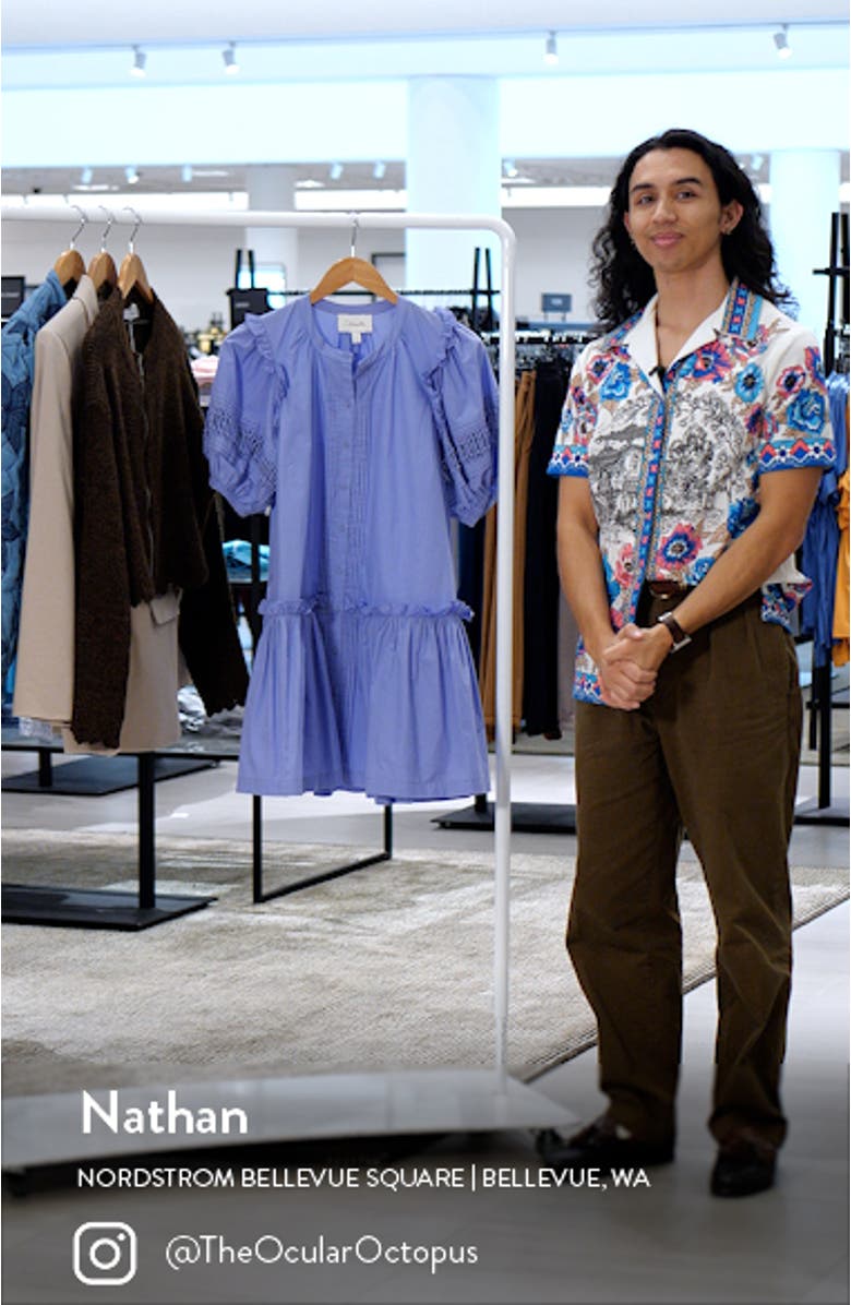 Dolly Ruffle Organic Cotton Minidress, sales video thumbnail