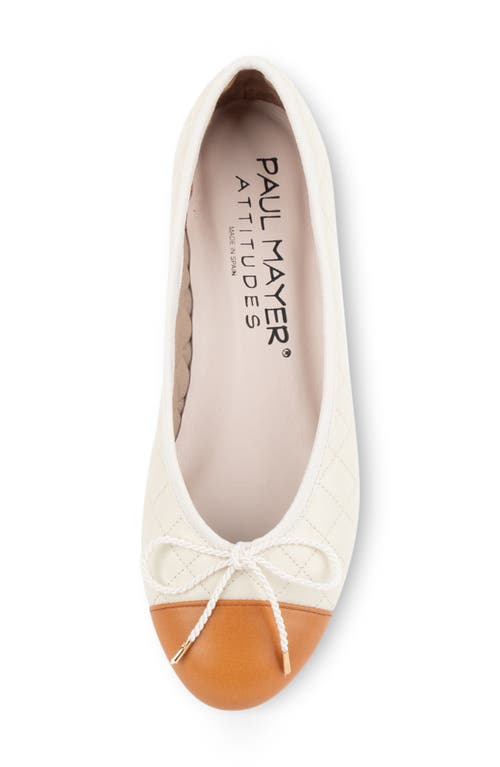 Paul Mayer Cap Toe Quilted Ballet Flat