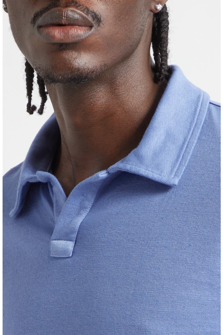 Aruba Linen & Cotton Polo, Alternate, color, TULIP