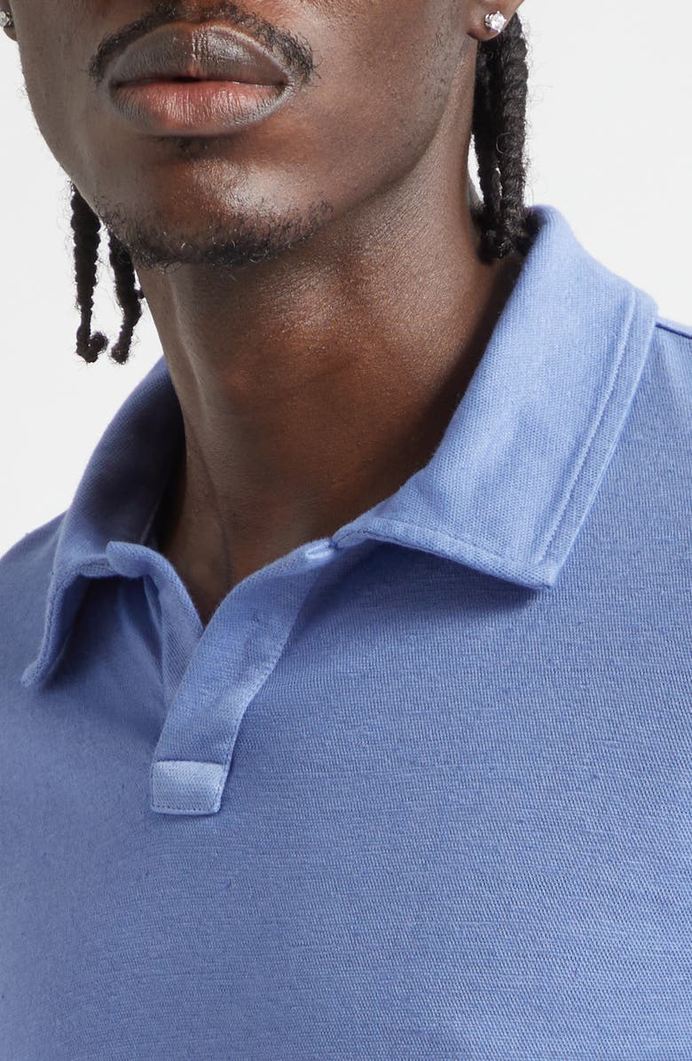 Massimo Alba Aruba Linen & Cotton Polo, Alternate, color, Tulip