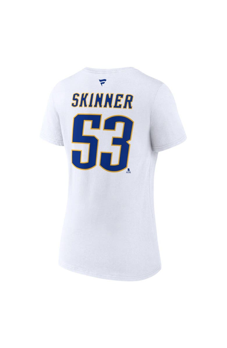 FANATICS Women's Fanatics Branded Jeff Skinner White Buffalo Sabres Special Edition 2.0 Name & Number V-Neck T-Shirt, Alternate, color, 
