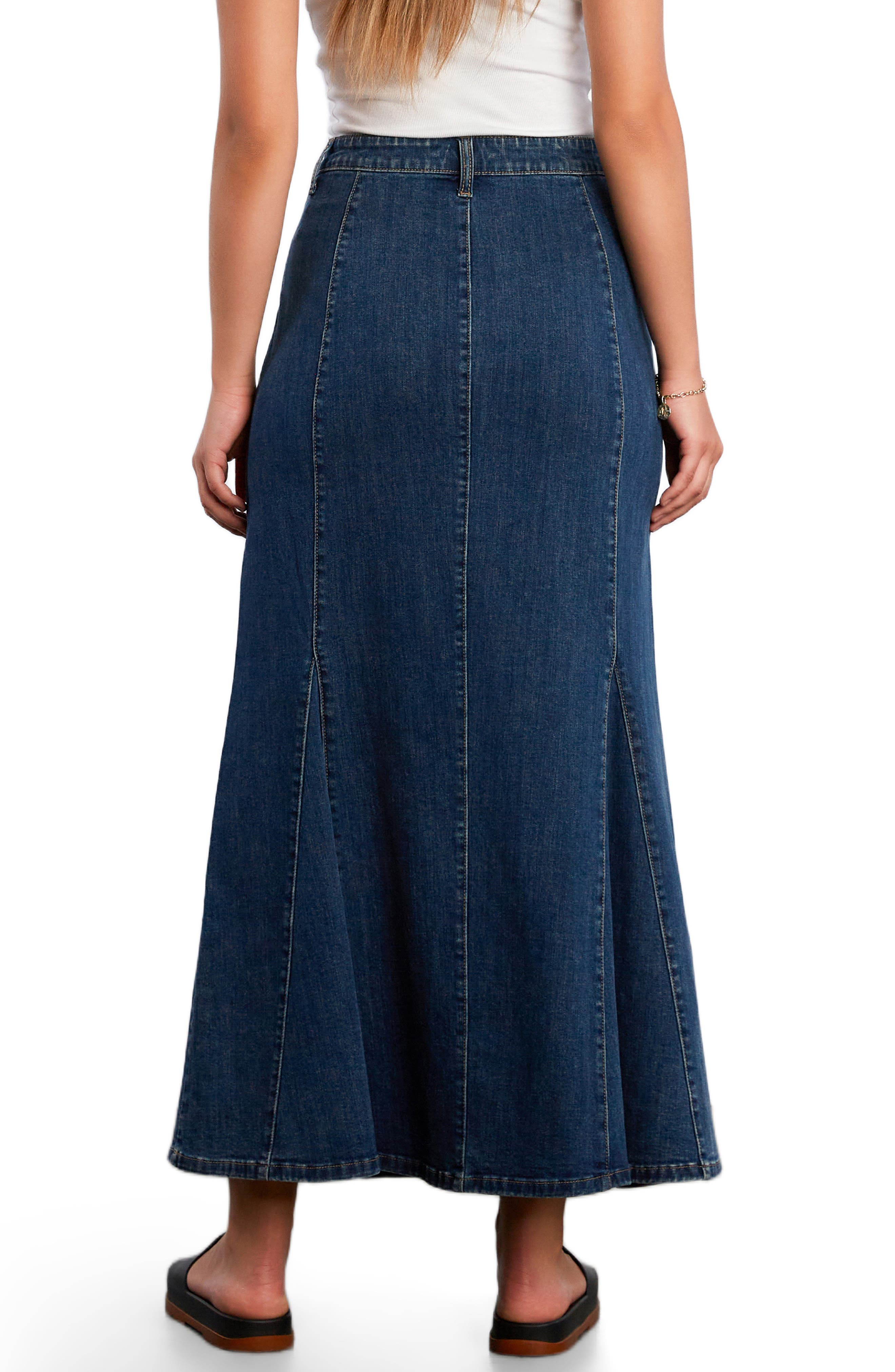 My Queen Denim Maxi Skirt - image 2