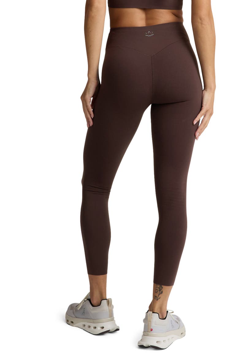 In the Zone High Waist Midi Leggings, Alternate, color, COCOA PLUM
