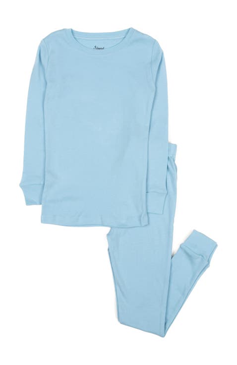 Kids Cotton Two-Piece Pajamas, Stripes, Solids & Tie Dye (Toddler, Little Kid & Big Kid)