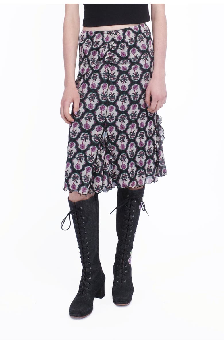 Anna Sui Sleeping Beauty Mesh Skirt, Main, color,