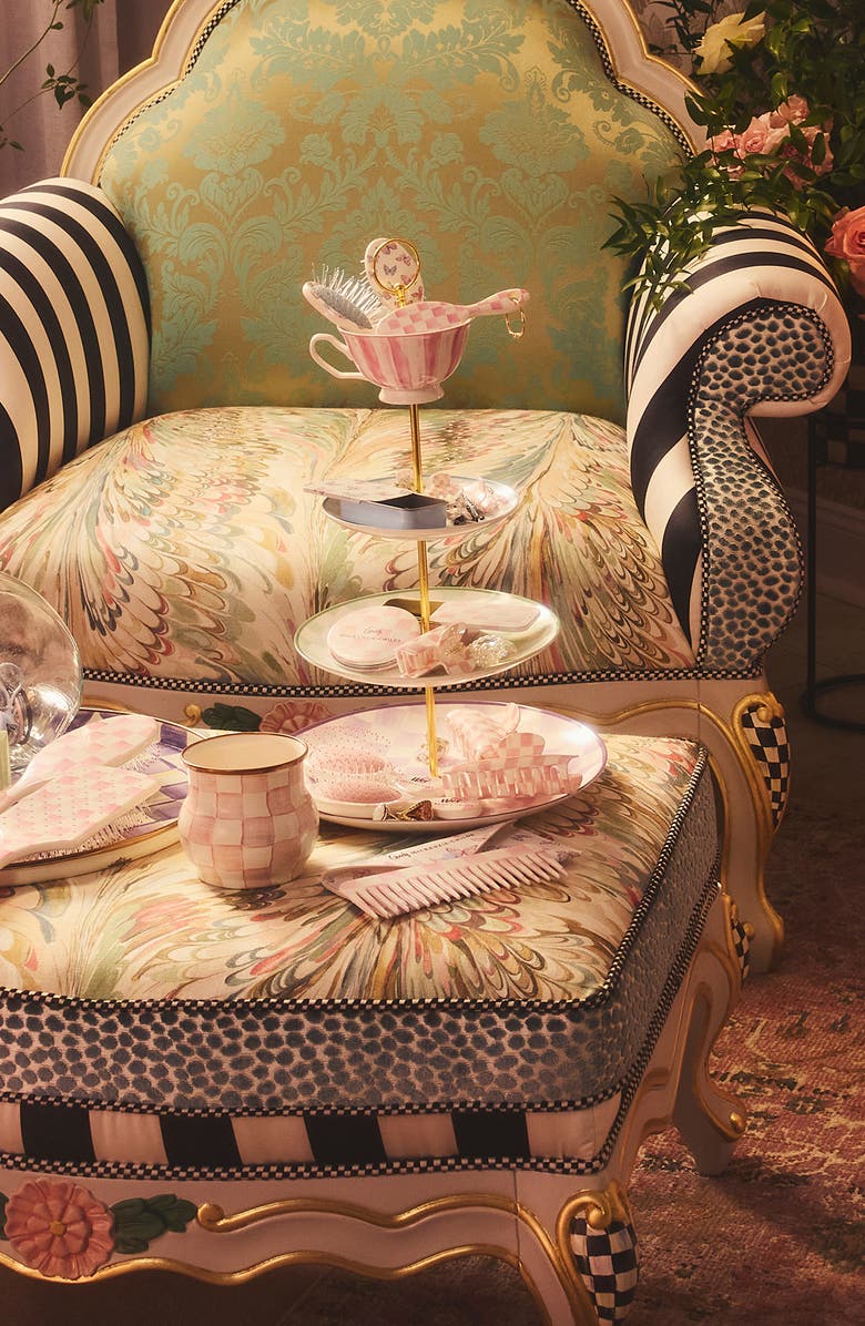 MACKENZIE CHILDS Wonderland Three Tier Sweet Stand, Alternate, color, Multi