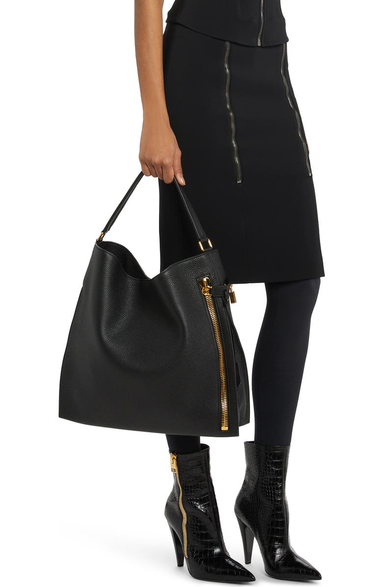 TOM FORD Large Alix Flat Hobo Bag, Alternate, color,