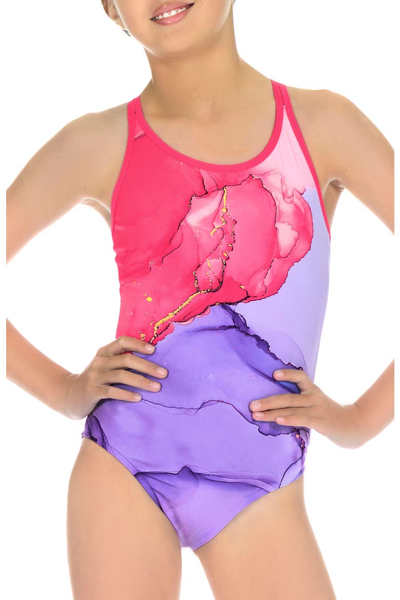 Tidal Wave Fuchsia Strappy One Piece Swimsuit, Main, color, Tidal Wave Fuchsia