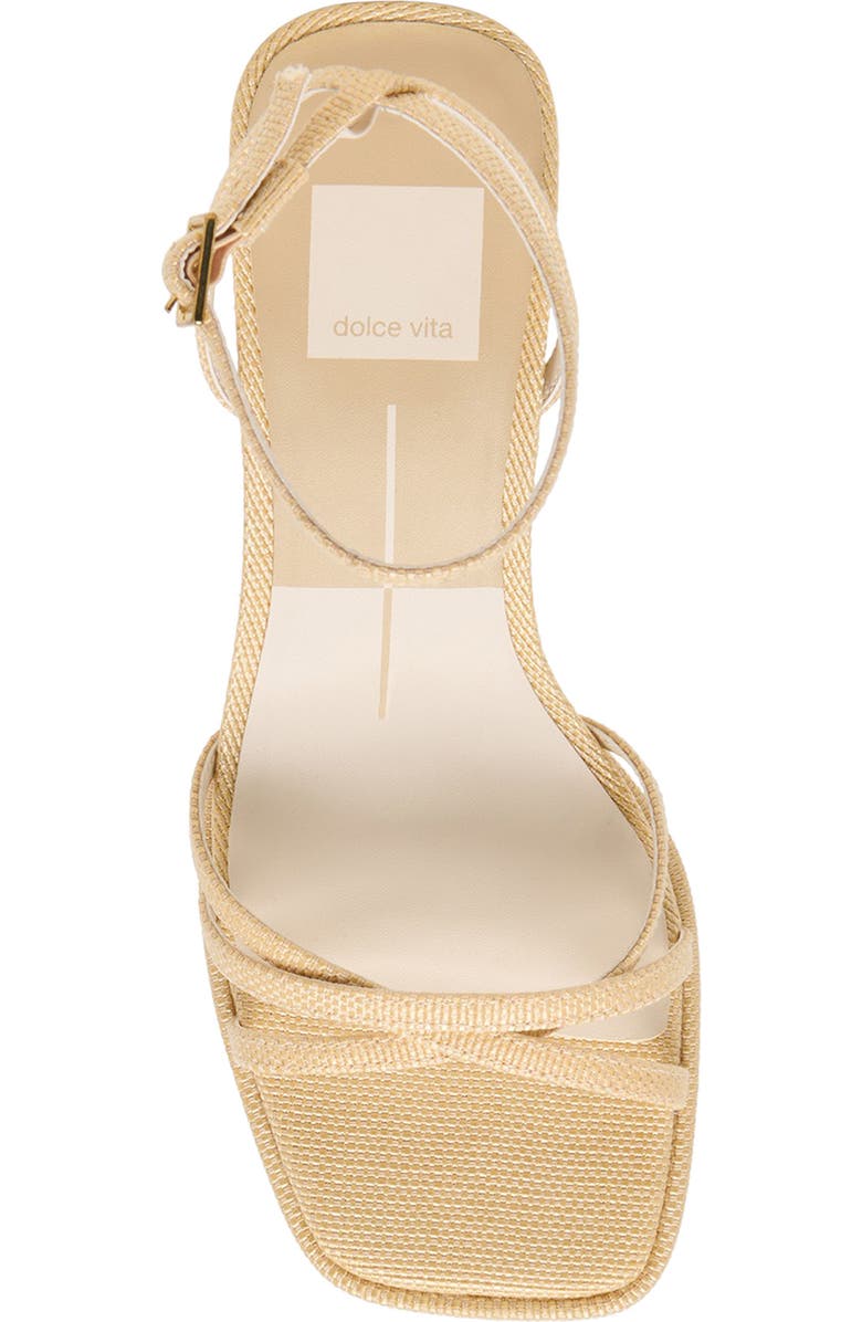 Dolce Vita Manji Ankle Strap Sandal, Alternate, color, Lt Natural Raffia