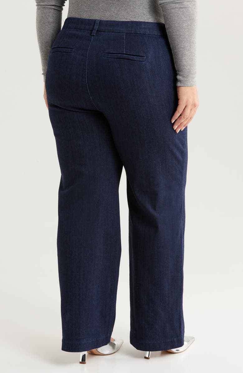 Liverpool Los Angeles Kelsey Wide Leg Denim Pants, Alternate, color, Indigo Rinse