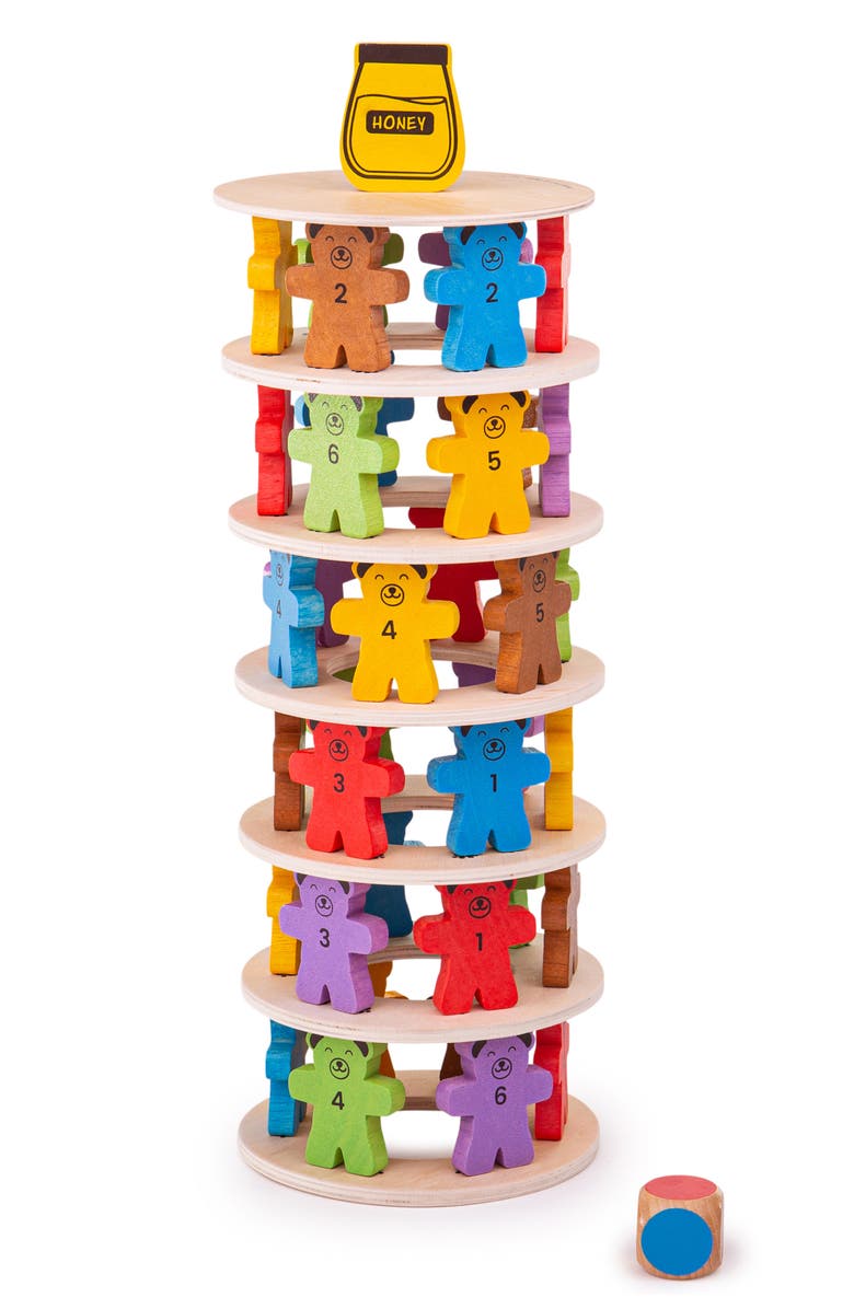 Bigjigs Toys Tumbling Teddies, Alternate, color, Multicoloured