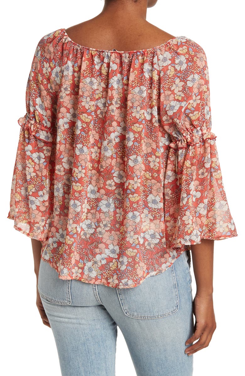 CHENAULT Floral Peasant Top, Alternate, color, 