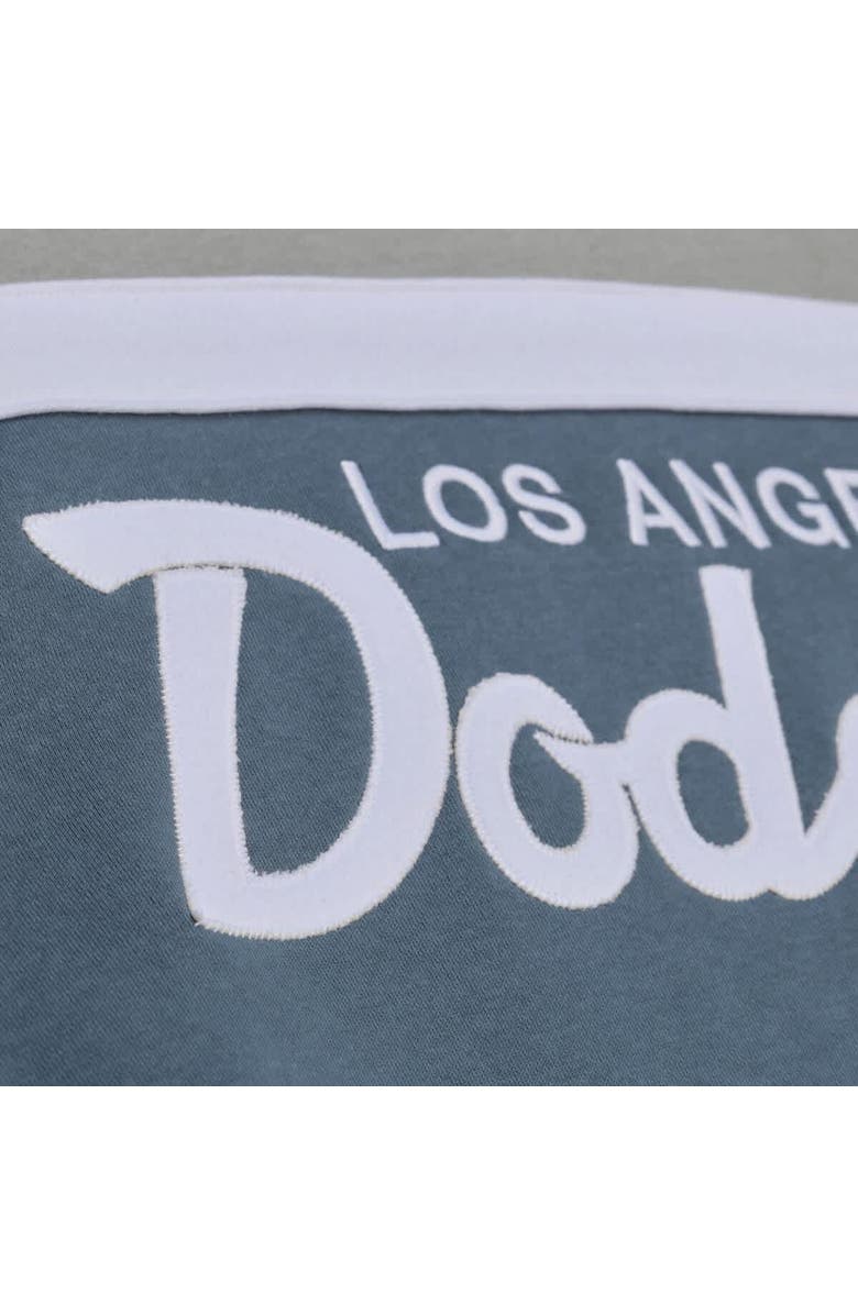 Mitchell & Ness Men's Mitchell & Ness  Gray Los Angeles Dodgers Cooperstown Collection Thunderstorm Head Coach Hoodie, Alternate, color, Gray