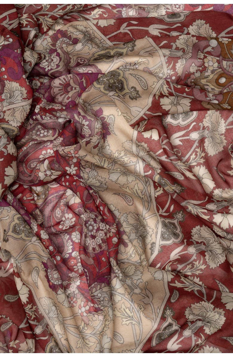 Elizabetta Stella - Modal Cashmere Scarf Shawl for Women, Alternate, color, Berry Red