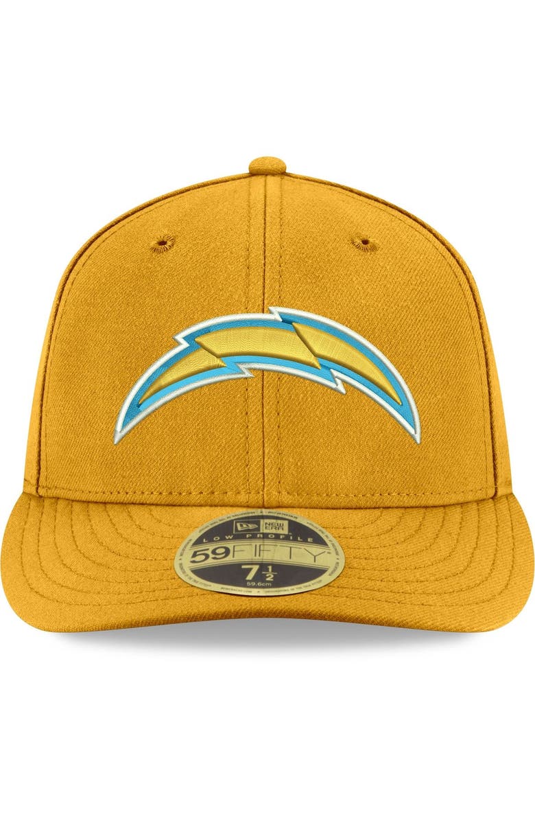 New Era Men's New Era Gold Los Angeles Chargers Omaha Low Profile 59FIFTY Fitted Team Hat, Alternate, color, 