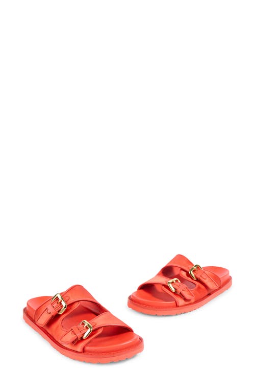 Lk Bennett Capri Two-strap Sandal In Red