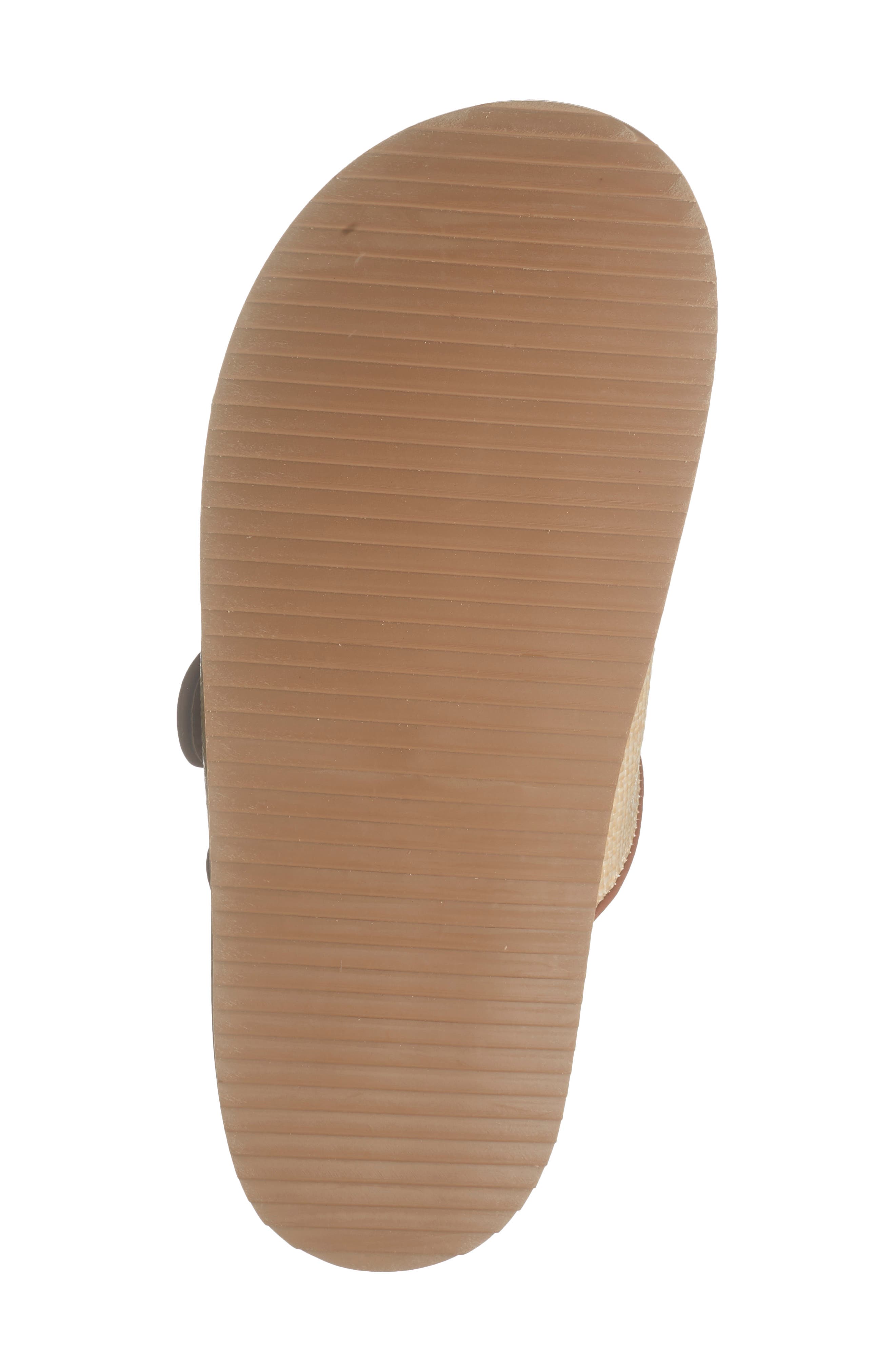 Tenzin Slide Sandal, Alternate, color, NATURAL RAFFIA