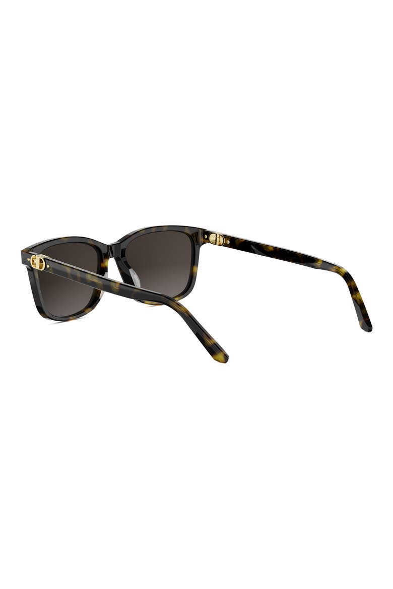 Petit CD S2I 54mm Rectangular Sunglasses, Alternate, color, DARK HAVANA / GRADIENT BROWN