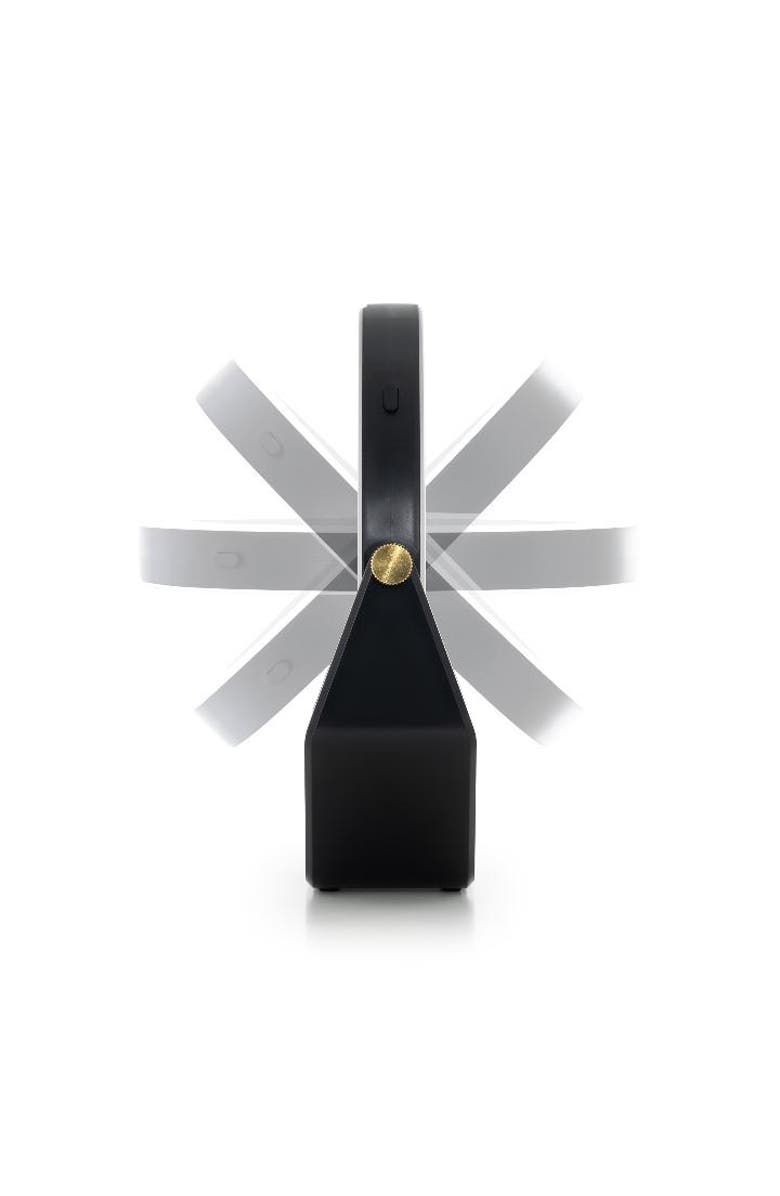 Zadro Lighted Makeup Mirror with 5X/1X Magnifications, Swivel & Battery, Alternate, color, Black