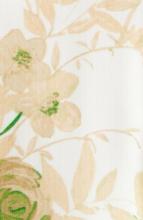 Hadly Smocked Puff Shoulder Ruffle Hem Dress