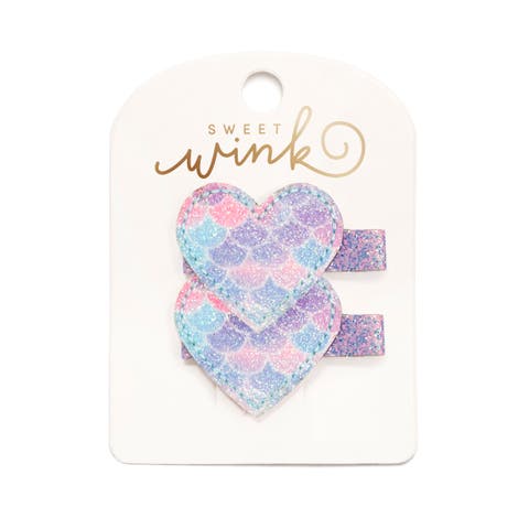 Mermaid Heart Clip Set (Toddler & Little Kid)
