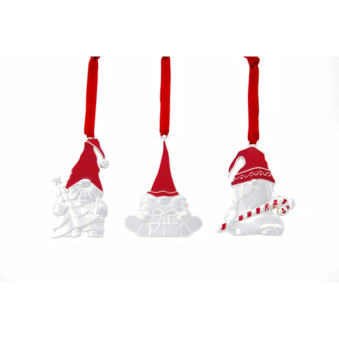 Set of 3 Mini Gnome Ornaments