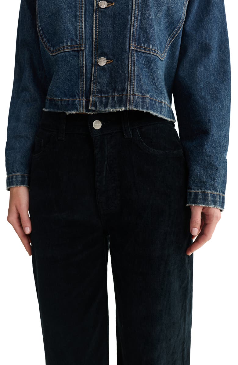 WARP+WEFT NCE High Waist Wide Leg Corduroy Jeans, Alternate, color, Knight