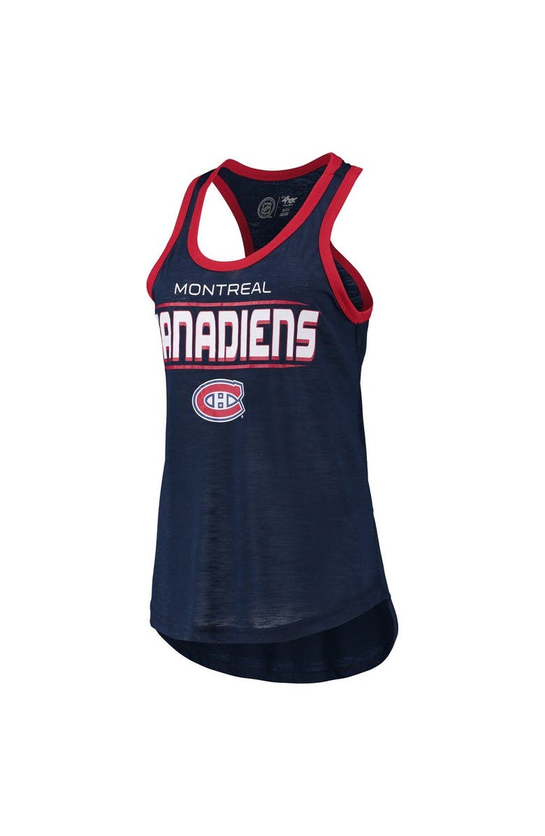 G-III SPORTS BY CARL BANKS Women's G-III Sports by Carl Banks Navy Montreal Canadiens Showdown Slub Racerback Tank Top, Alternate, color, Navy