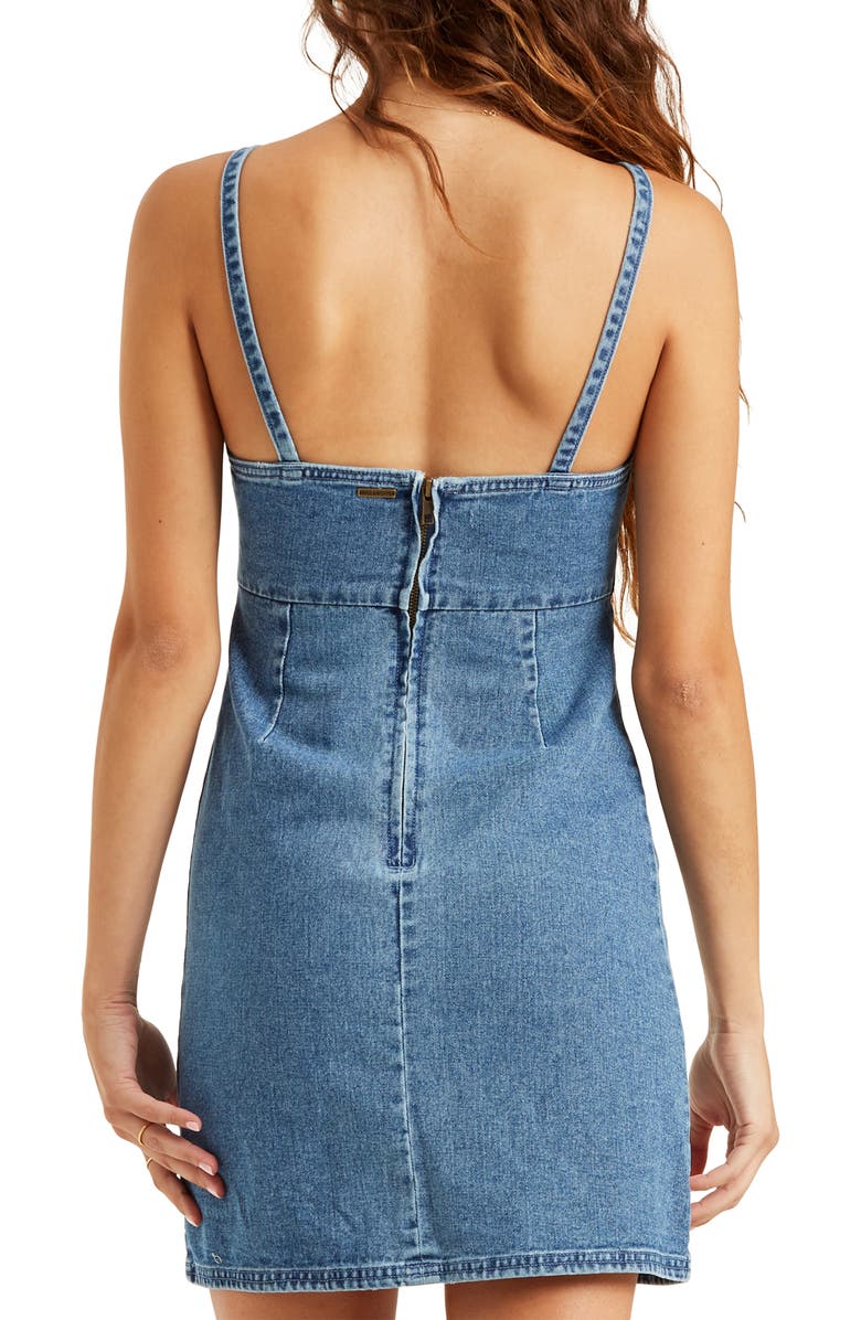 Billabong Play Crush Denim Minidress, Alternate, color, 