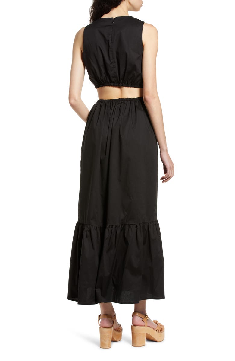 WAYF Rae Cutout Midi Dress, Alternate, color,