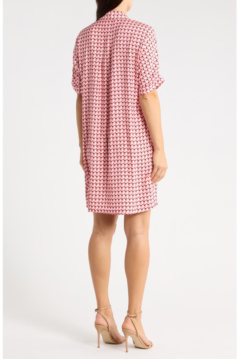 Geo Print Devon Polo Dress, Alternate, color, PINK MULTI
