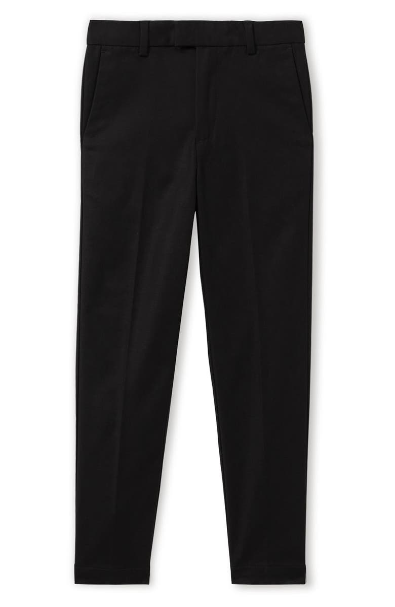 Reiss Kids' Eastbury Tapered Stretch Chinos, Main, color, Black