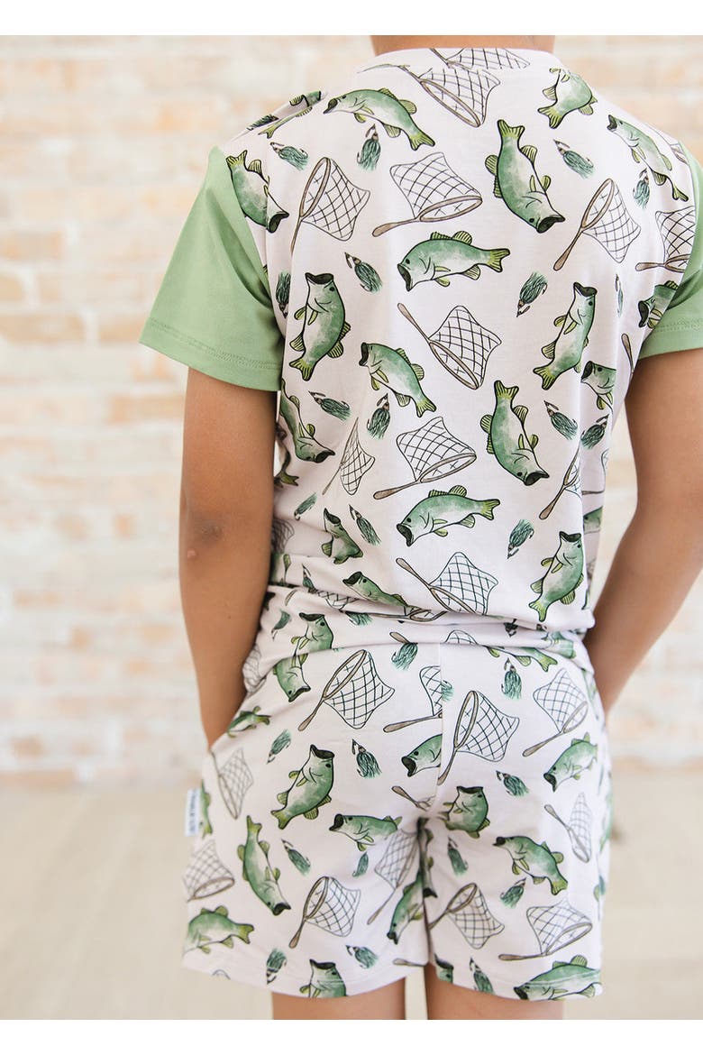 Shorts & T-Shirt Set | Gone Fishin', Alternate, color, Green
